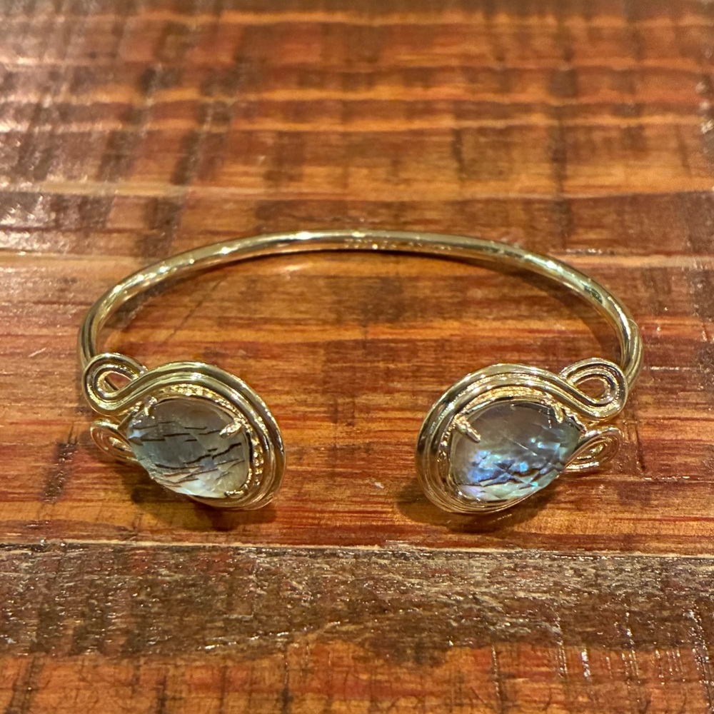 Kendra Scott Andy Pinch Iridescent Bangle Bracelet